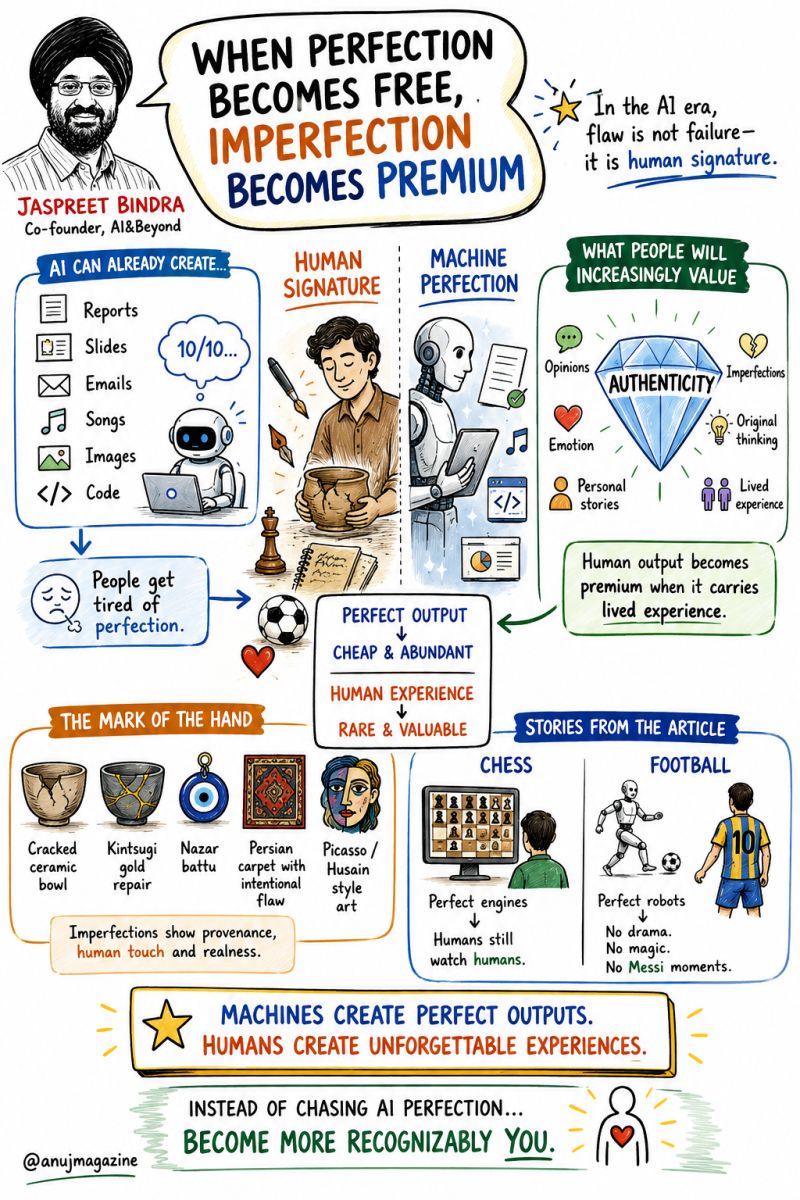 Sketchnote: When Perfection Becomes Abundant, Authenticity Matters